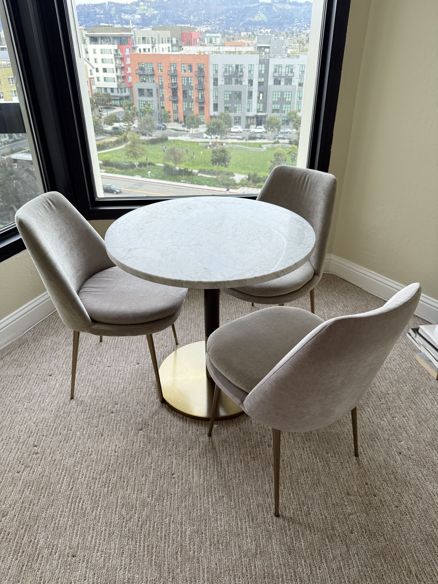 West Elm Marble Bistro Table 30 Inches