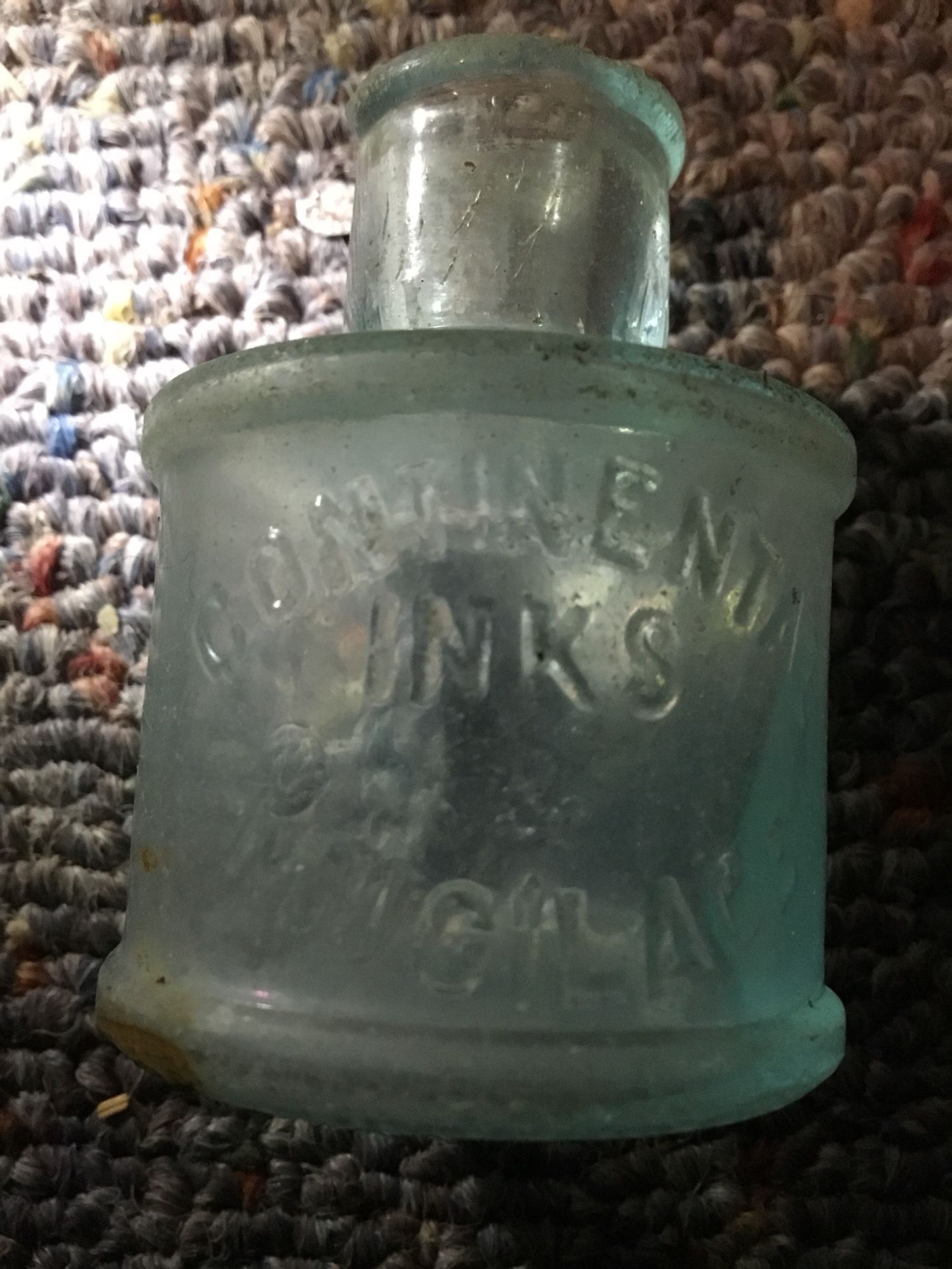 1880s continental inks mucilage bottle antique