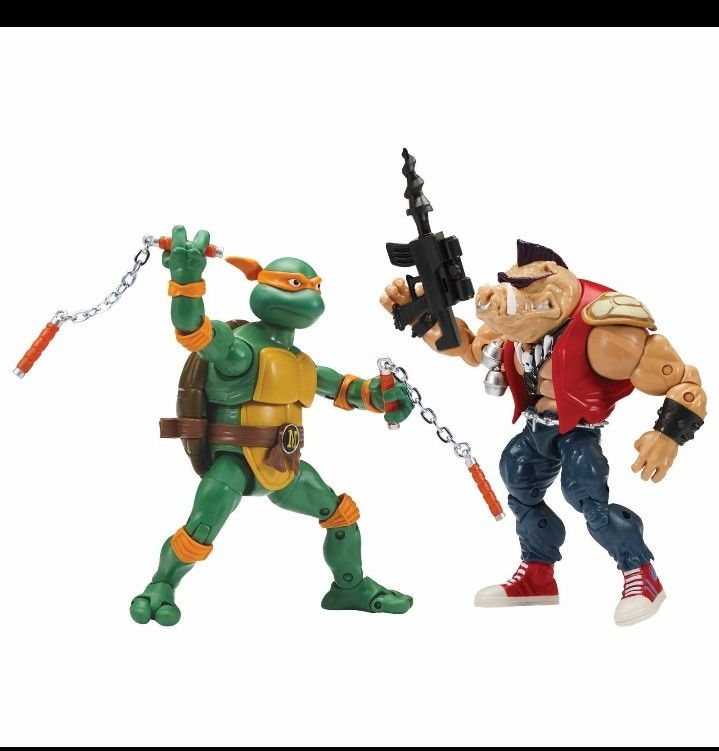 TMNT Classics Mikey vs Bebop Action Figure Set