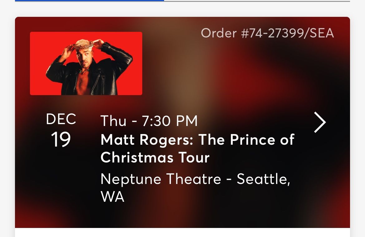 2 Matt Rogers Prince of all Christmas 12/19