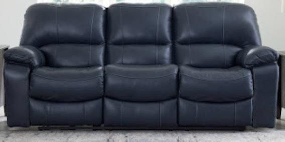 Leather Power Recliner Sofa - Black Color