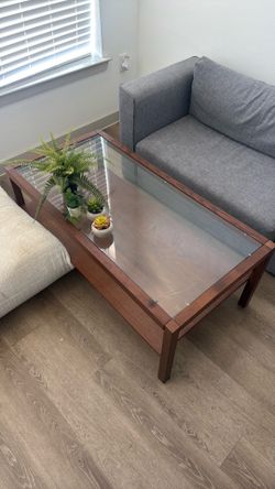 wood coffee table