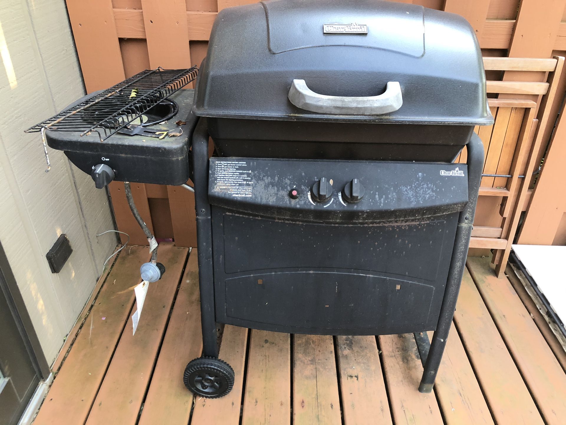 FREE Char Broil Gas Grill with Side Burner