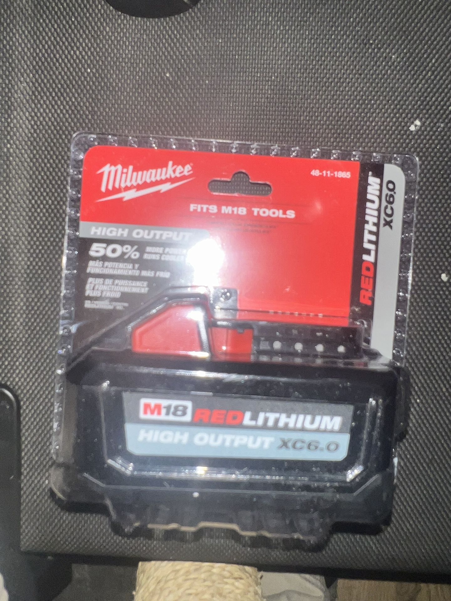 New 18V Milwaukee  6.0 AH Batteries M18  High output