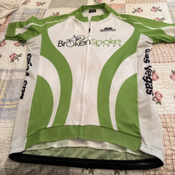Global Sports Gear Men’s XL Cycling Jersey Broken Spoke Bikes Las Vegas