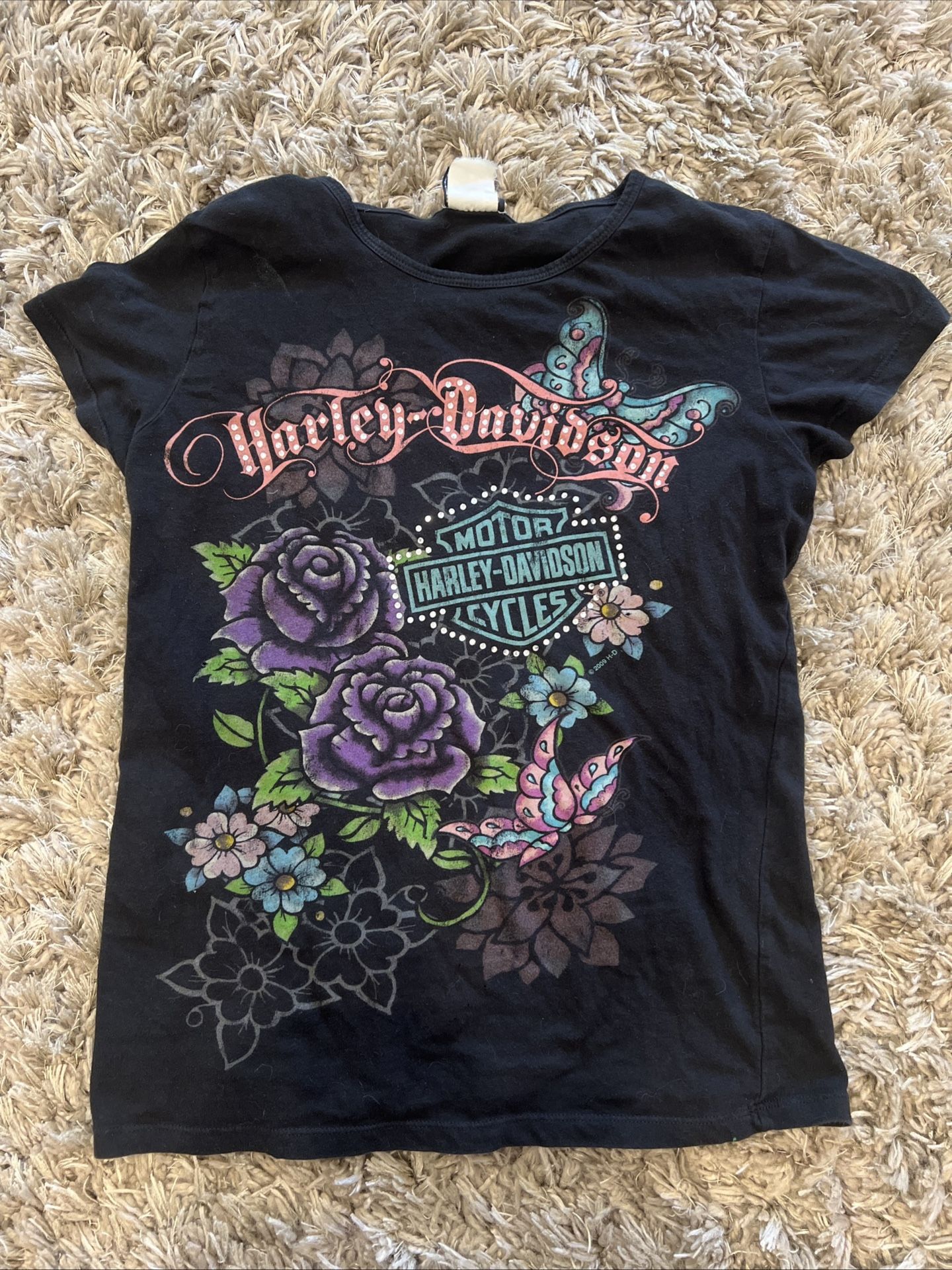 Harley Davidson Shirt Women’s Black Size L