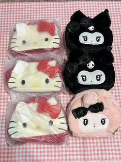Sanrio Brand New Makeup Bags: Hello Kitty, Kuromi, MyMelody