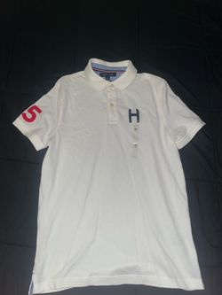 White Tommy hilfigure polo