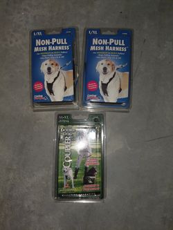 Non pull mesh harness large / extra large (dog collar) and dog coupler