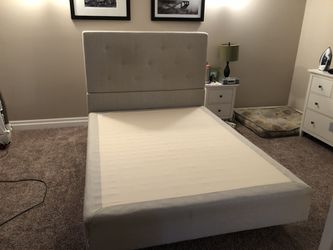 IKEA Queen BEKKESTUA Headboard and Sultan Boxspring and Bed for Sale in Puyallup, WA - OfferUp