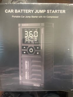 Car Battery Jump Starter with Air Compressor