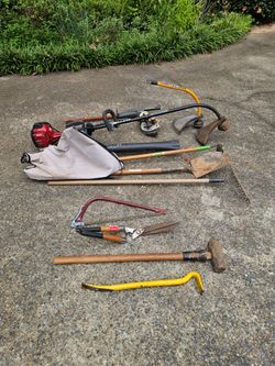 Mixed Yard and Garden Tool Lot