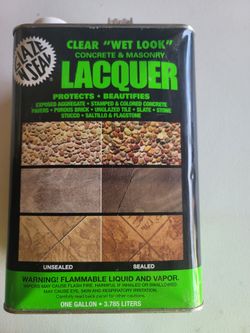 Glaze 'N Seal Clear Wet Look Concrete Lacquer