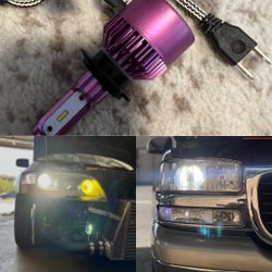 H3 LED Fog Light Bulb 6500K White,  30W 8000Lumen, H3 LED Headlight Bulbs for Fog Lamp DRL High/Low Beam, Canbus Error Free Long Lifespan 