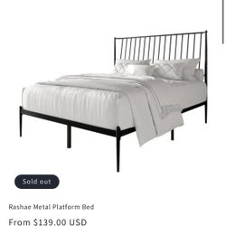 Twin size Timeless Metal Platform Bed