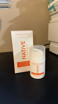 Native Facial Care Brigtenimg Moisturizer with Sunscreen  Fragance free
