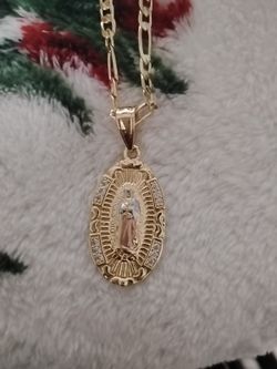 Virgin De Guadalupe Gold Plated Chain $15 Or Best Offer