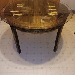 Dining Table With Mother Of Pearl Lady Design 