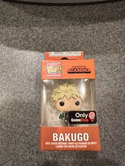 New Never Opened Funko POP Pocket Keychain My Hero Academia Bakugo Gamestop Exclusive