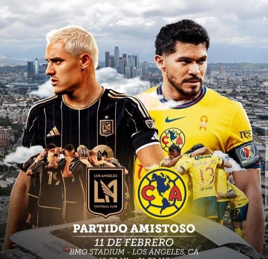 LAFC Vs América El 11 De Febrero En El BMO.