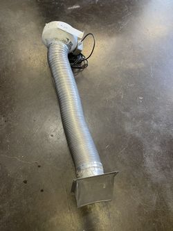 Squirrel fan, 6” w ducting & vent