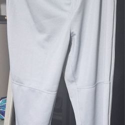 (BB - 42) WILSON BASEBALL PANT LONG GRAY YOUTH SIZE LARGE 