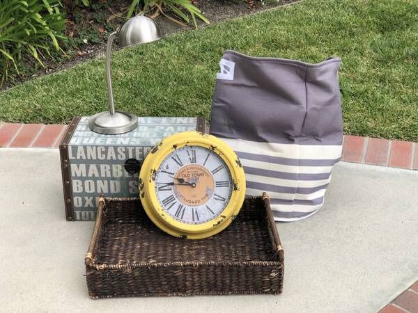 Cheap! Home Decor ($5 each) Storage Trunk Lamp Clock Tray Laundry Hamper