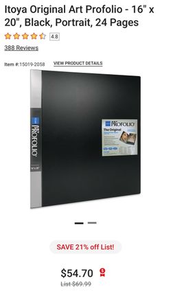 16” x 20” ITOYA Art Portfolio