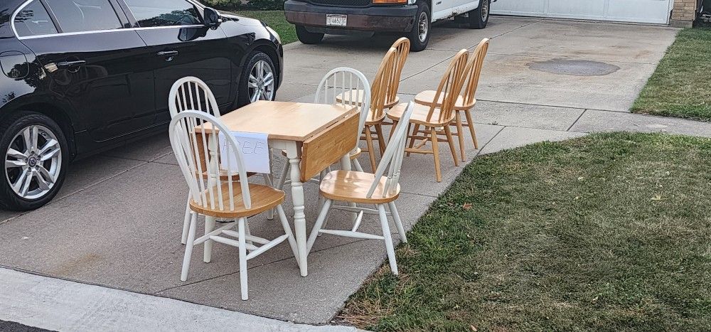 Table And 8 Chairs FREE