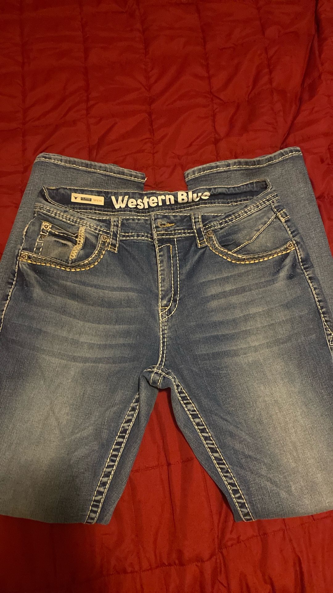 Men’s Western blue jeans 34x34