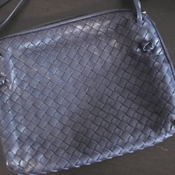 Bottega Venetta Blue Crossbody Bag