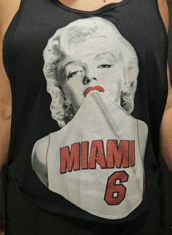 Miami Heat Marilyn Monroe Basketball #6 Lebron James Shirt