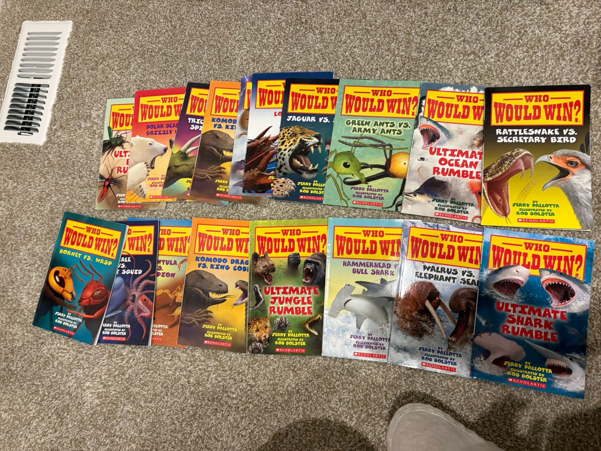 Who Would Win? Book Collection (18 Paperbacks + Battle Royale Hardcover, Great Condition)