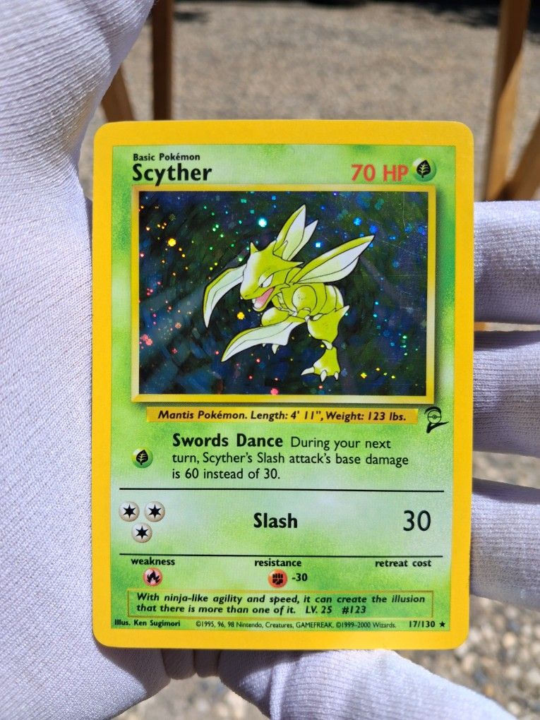 Pokemon Scyther Base Set 2
