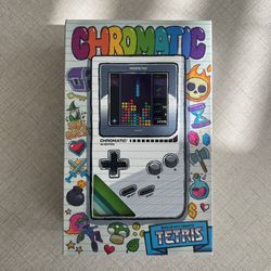 ModRetro Chromatic 1st Edition Gameboy W/Tetris Game Sapphire Crystal Cover New