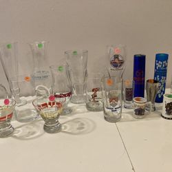 *$1 to $5* Specialty Glassware, Collectible Drinkware, Vintage  Glass, Shot Glasses Beer Mug Stein
