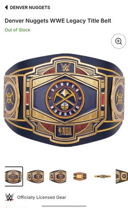 New Sealed WWE Denver Nuggets Belt 