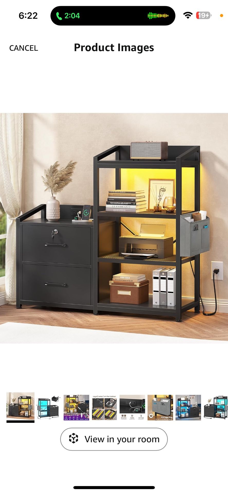 Open Box File Cabinet and Printer Stand
