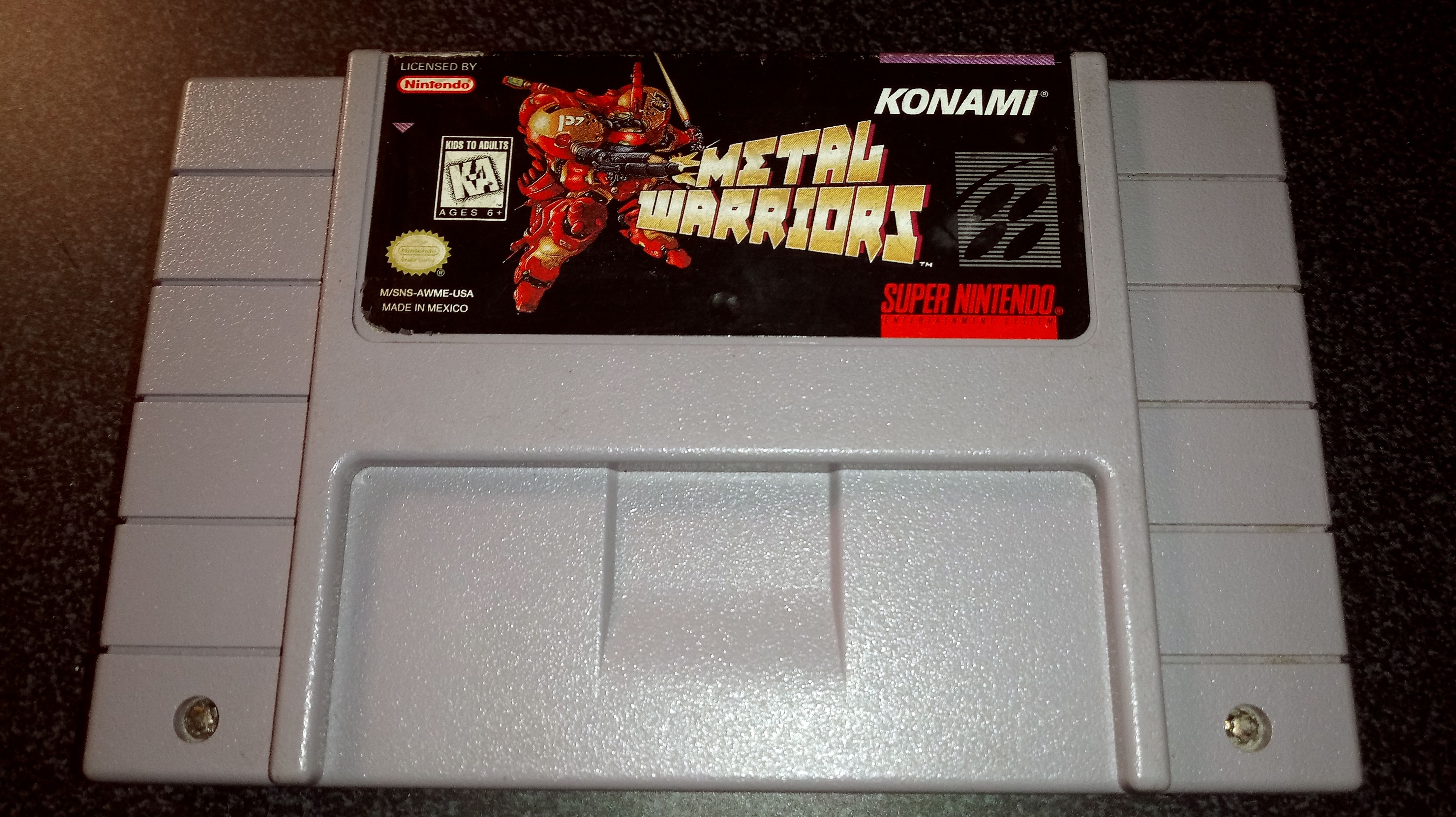 METAL WARRIORS *NEAR-MINT* SNES Cartridge *RARE* NTSC Best Snes Game Ever!