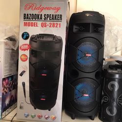 Portable Music Player - Double 8” Woofer 