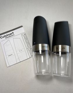 Cuisinart CSS-2424 Gravity Salt and Pepper Spice Mill with Blue LED Light, 2/3 Cup Capacity