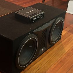 Rockford Fosgate (subwoofer & amplifier)