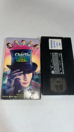 Charlie and the Chocolate Factory VHS 2005 Johnny Depp $25