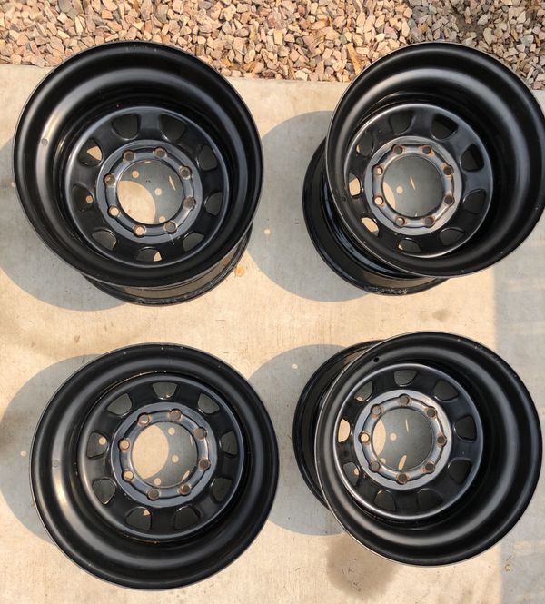 RIMS - Off Road, Steel, Black, 16.5x9.75, 8x6.5 lug pattern, 4.5 inch