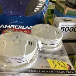 Kidde 10 Year Worry-Free Smoke Detector, Lithium Battery Powered, Smoke Alarm, 2-Pack