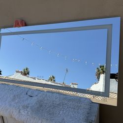 vanity mirror frameless