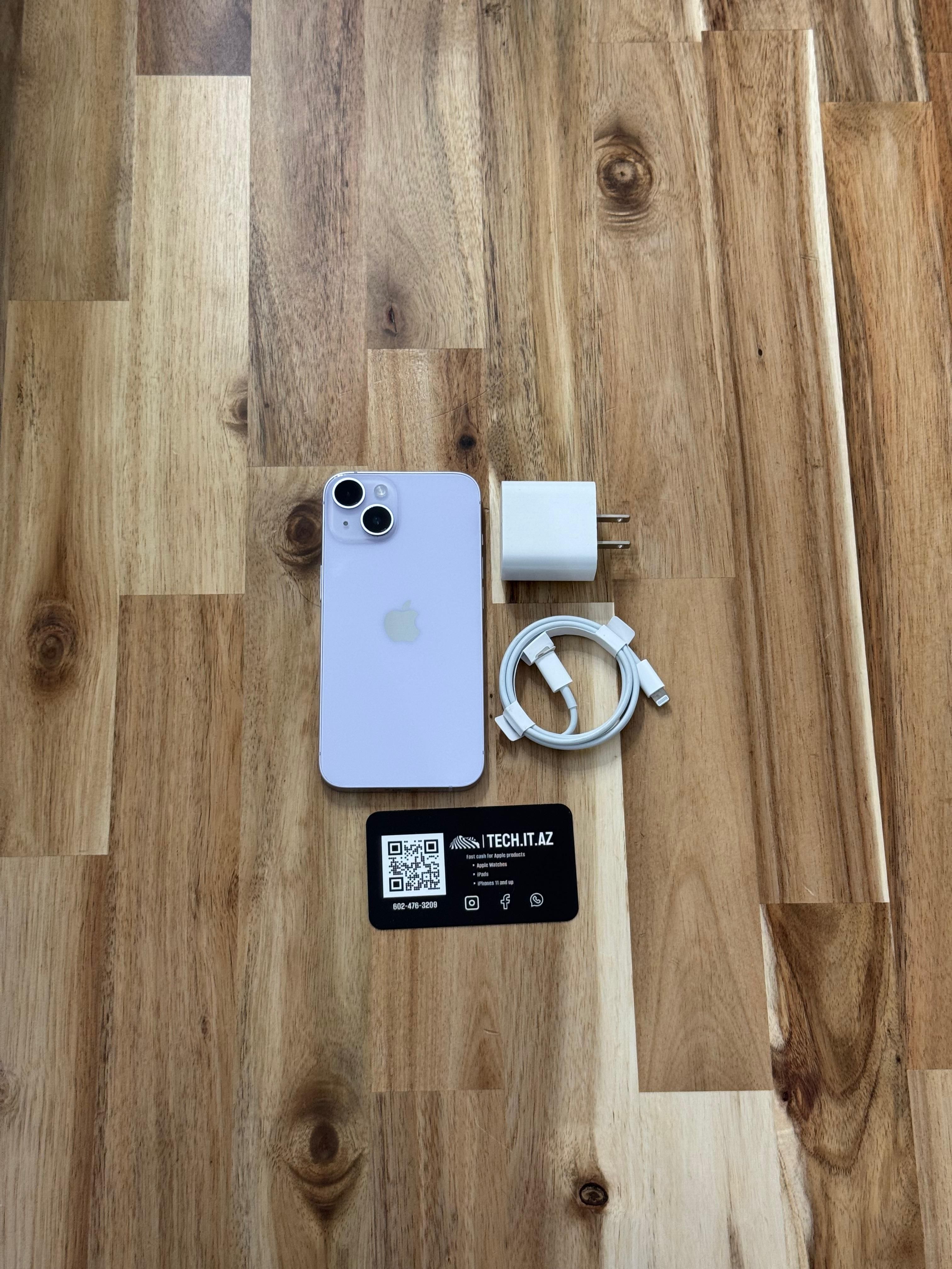📱 iPhone 14 | 128GB | Purple | Cricket Only | Hablo Español