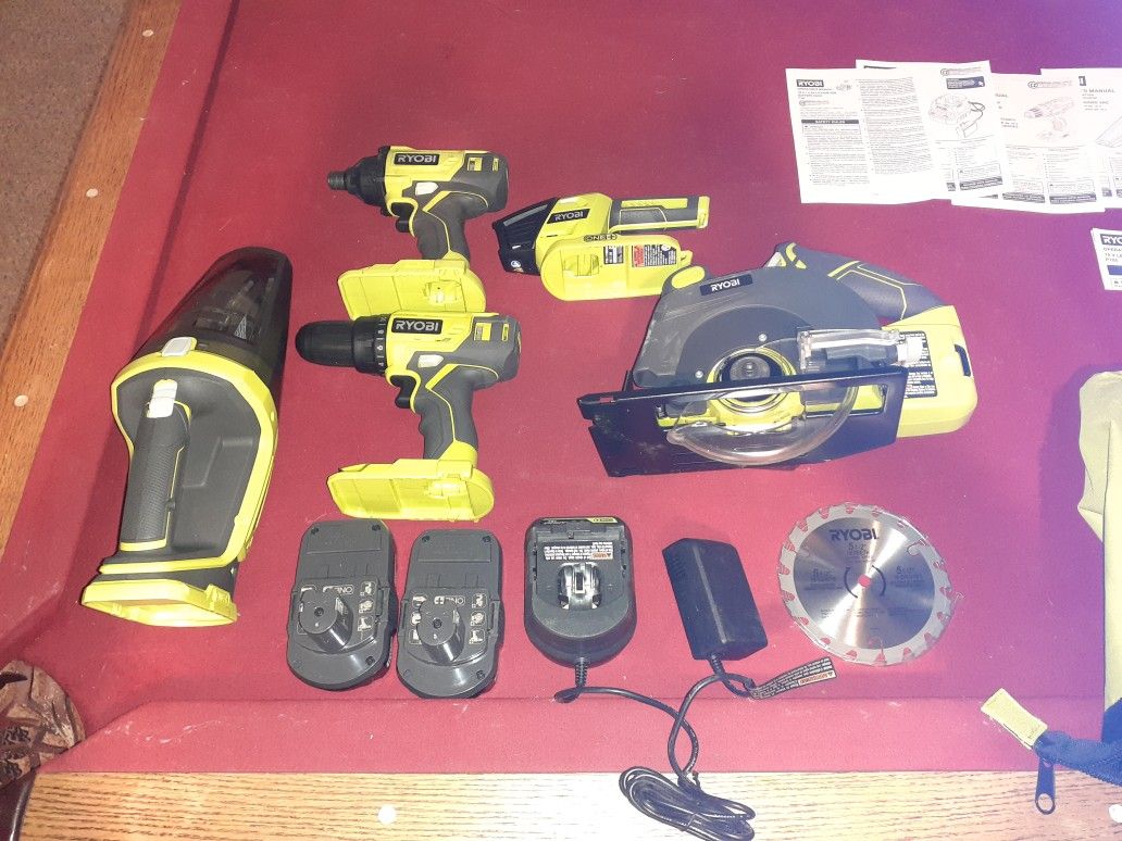 RYOBI 18V POWER TOOL COMBO KIT BRAND NEW