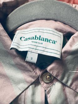 Casablanca Ping Pong Printed Silk Shirt Size S