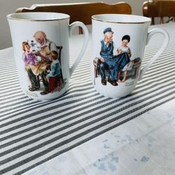 Norman Rockwell Collector Mugs 